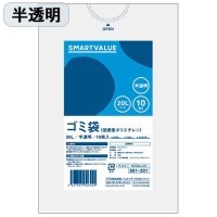 スマートオフィス】ゴミ袋 LDD 半透明 20L 10枚 N209J-20 スマートバリュー