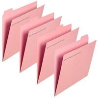 スマートオフィス】△カットフォルダー 5山 FL-065IF A4 青 プラス