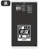 スマートオフィス】△ポリゴミ袋 N-93 透明 90L 10枚 日本サニパック