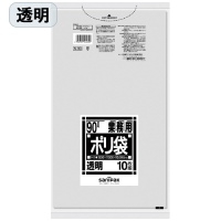 【-12/29納品御希望】まつき様 リクエスト品 スマートオフィス】△ポリゴミ袋 N-93 透明 90L 10枚 日本サニパック