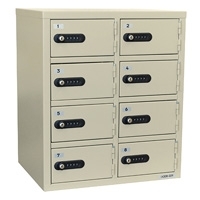 スマートオフィス】LKロッカー ダイヤル錠 LK-308 アイボリー エーコー