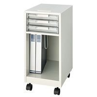 スマートオフィス】インサイドワゴン PSB-02TW ホワイト ポピア