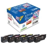 スマートオフィス】インクカートリッジ IC6CL80L 6色パック EPSON