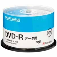 スマートオフィス】データ用DVD-R 250枚(50枚*5) DHR47JP50V3C