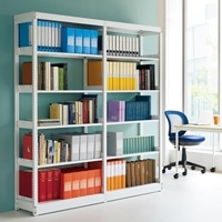 スマートオフィス】複柱書架d320 単式基本型 PTMCK-65SWN 三進金属工業